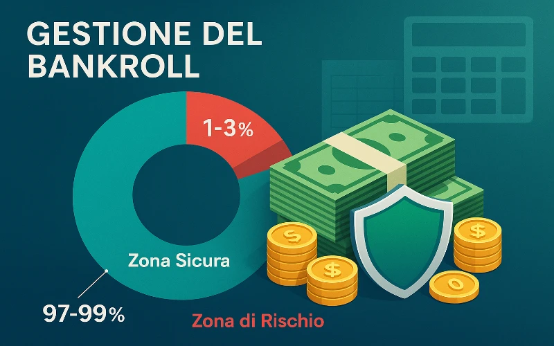 Come gestire il bankroll nelle scommesse: percentuali di stake e protezione del capitale