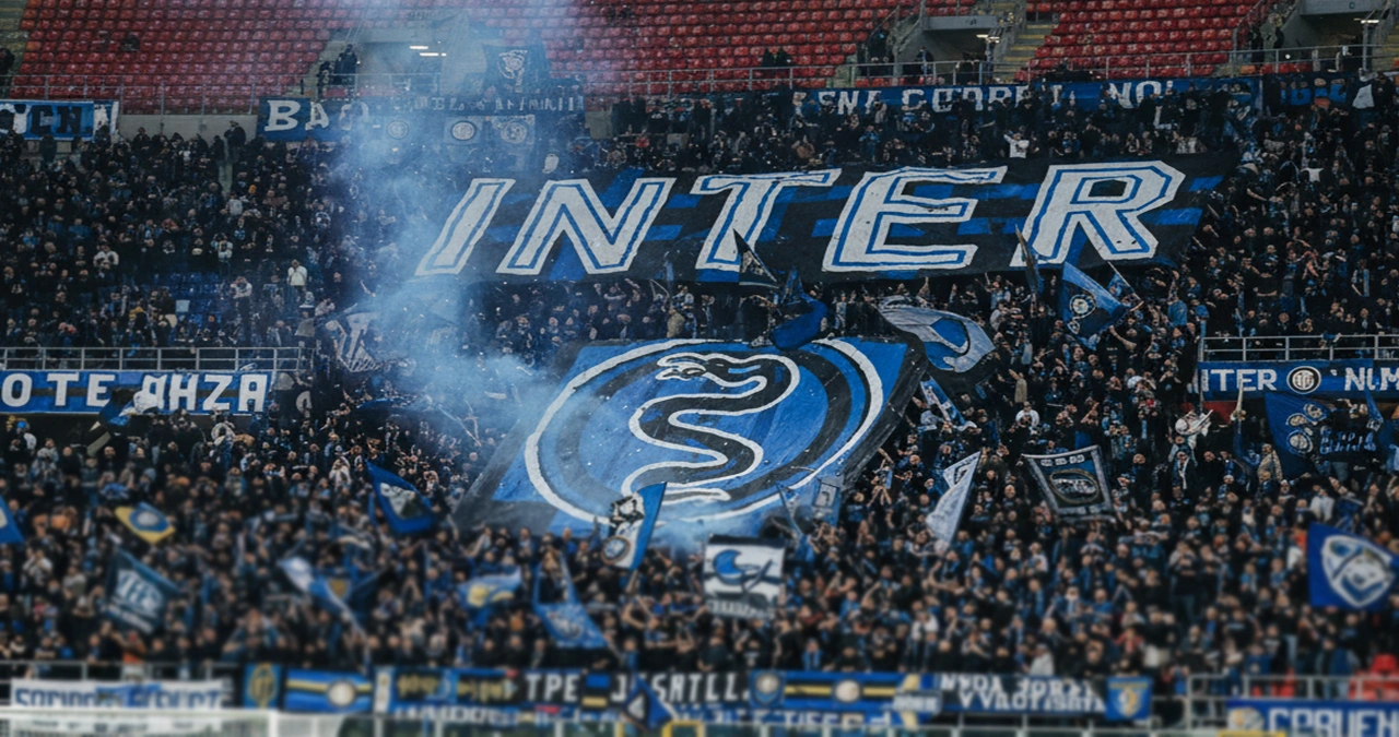 Tifosi dell'Inter a San Siro durante una partita casalinga