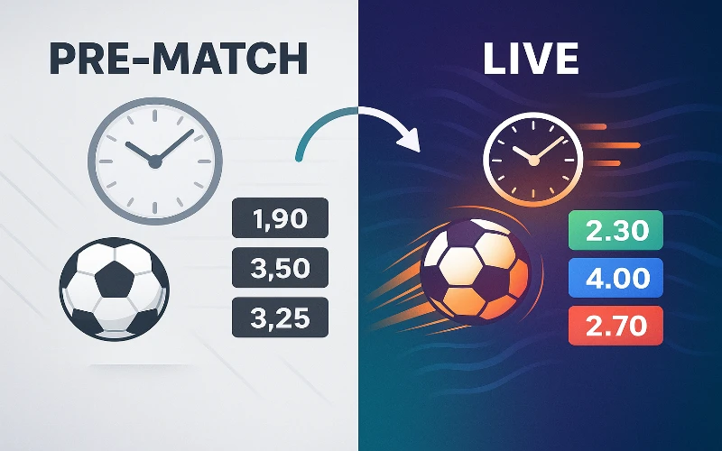 Differenze tra scommesse live e prematch: vantaggi del betting in tempo reale