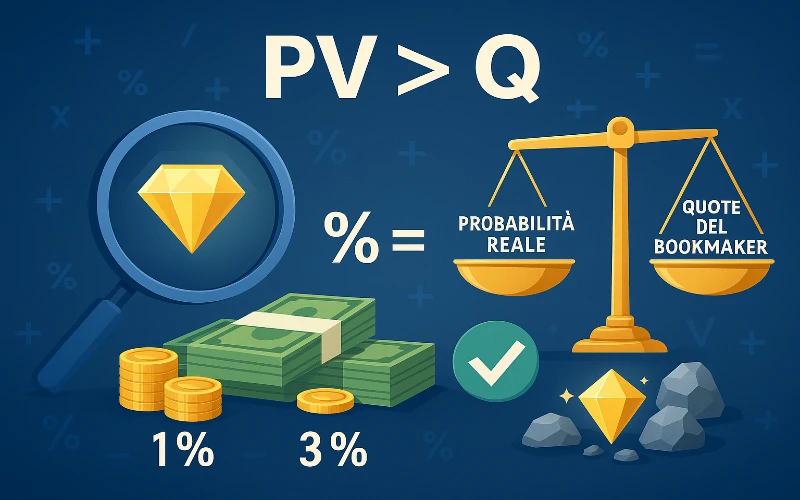 Value betting: come trovare valore nelle quote e calcolare il vantaggio atteso